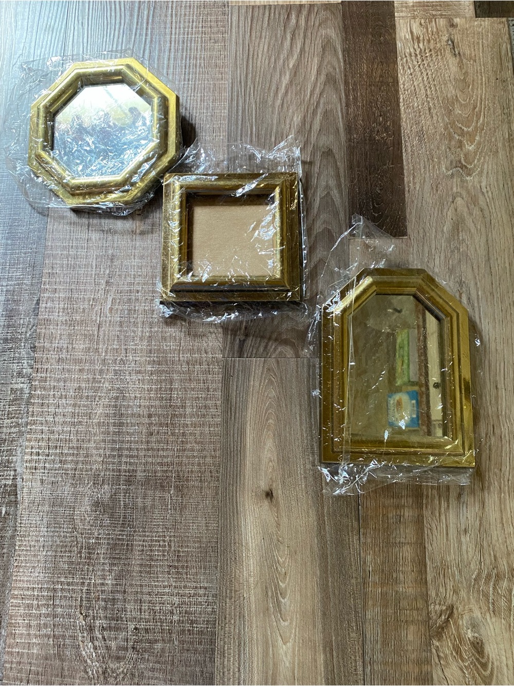 Gold Decorative Wall Mirrors and Frame Set - Classic Gold Accent #1980s#vintage